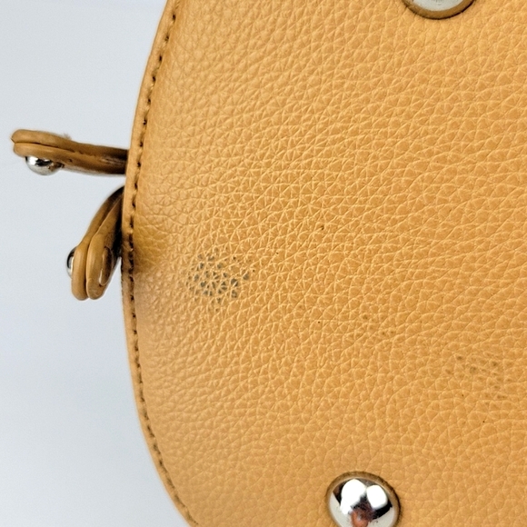 Tignanello Pebbled Leather Color Block Shoulder Bag Navy & Tan - Picture 6 of 16